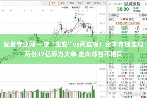 配资专业网 一夜“生变”vs两连板！资本市场连现两份37亿算力大单 走向却各不相同