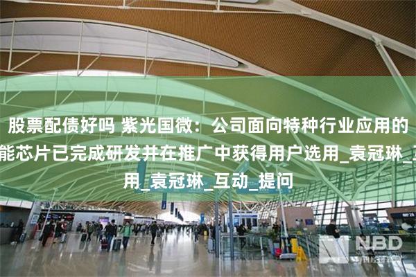 股票配债好吗 紫光国微：公司面向特种行业应用的图像AI智能芯片已完成研发并在推广中获得用户选用_袁冠琳_互动_提问