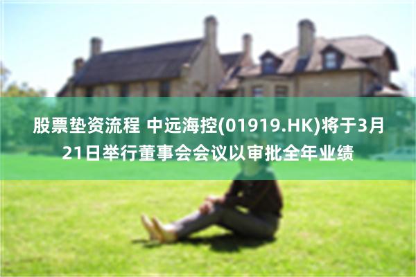 股票垫资流程 中远海控(01919.HK)将于3月21日举行董事会会议以审批全年业绩