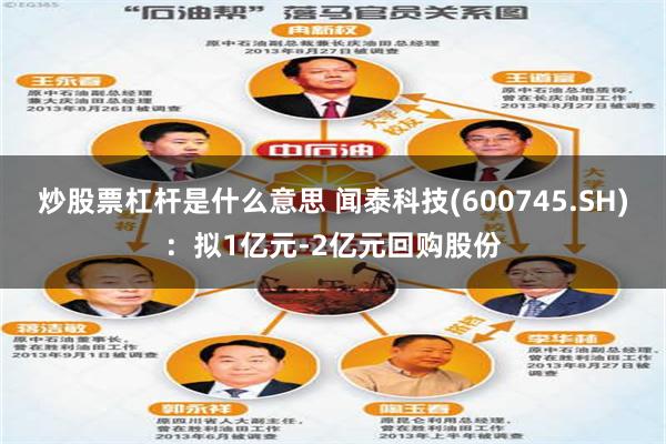 炒股票杠杆是什么意思 闻泰科技(600745.SH)：拟1亿元-2亿元回购股份