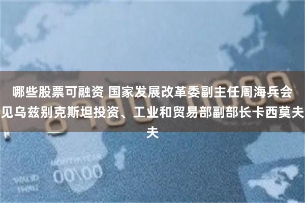 哪些股票可融资 国家发展改革委副主任周海兵会见乌兹别克斯坦投资、工业和贸易部副部长卡西莫夫